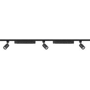 5'Li Led Ray Spot Aydınlatma Seti 2 Metre Siyah 3X7W+2X20W (Ray Ve Ampuller Dahil)
