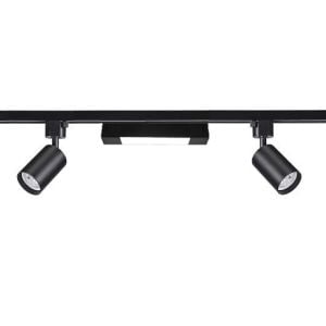 3'Lü Led Ray Spot Aydınlatma Seti 1 Metre Siyah 2X7W+1X10W (Ray Ve Ampuller Dahil)