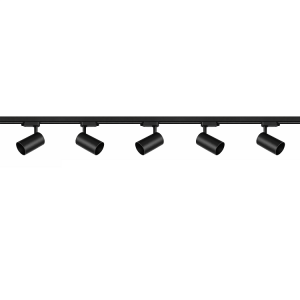 ARMATÜR RAY SETİ 2 METRE 5XSPOT-GU10 SİYAH