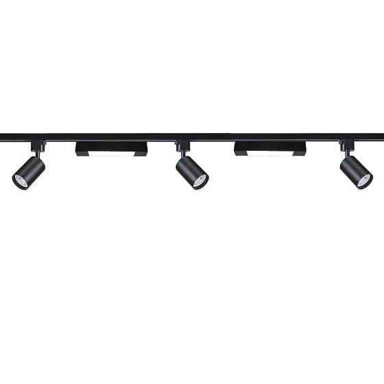 ARMATÜR RAY SETİ 2 METRE 3XSPOT-GU10 2XLINEER-10W-OPAK SİYAH