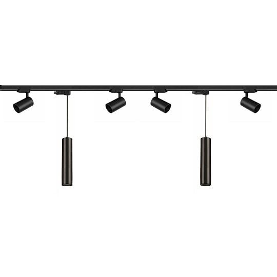 ARMATÜR RAY SETİ 2 METRE 4XSPOT-GU10 2XSARKIT-GU10 SİYAH