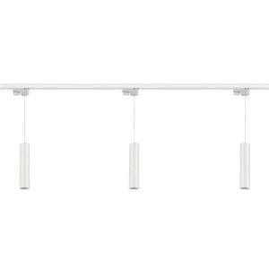 3'Lü Led Ray Sarkıt Aydınlatma Seti 2 Metre Beyaz 3X7W (Ray Ve Ampuller Dahil)