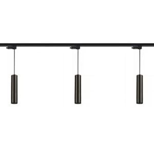 Dekoratif Sarkıt Ray Aydınlatma Seti - 2 Metre 3'lü GU10 Duy Siyah