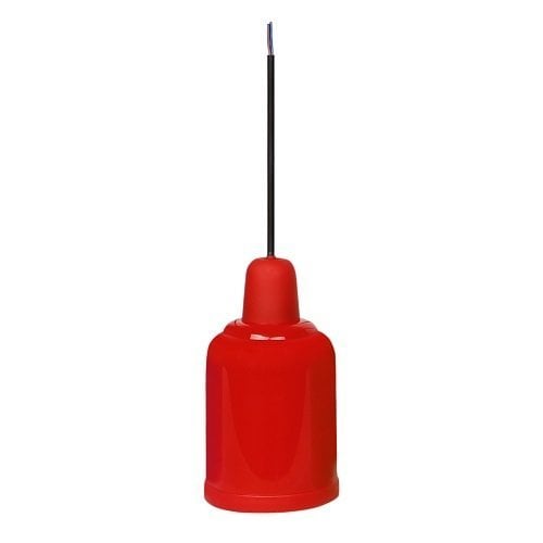 ARMATÜR BAHÇE PLASTİK GÖVDE YENİ AĞAÇ FENERİ E27 KIRMIZI 267