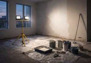 Tripod Ayaklı 2X100W Led Projektör Seti 5 Metre Kablolu