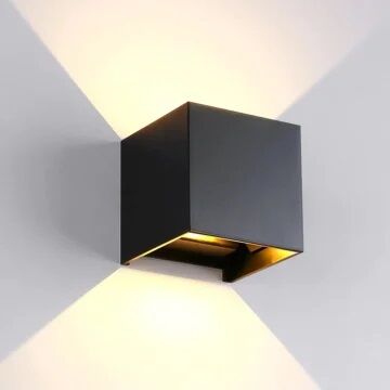 ARMATÜR K2 DUVAR APLİK KARE ÇİFT YÖNLÜ ABS AYARLI 6W 10CM 3000K SARI IŞIK KDA716