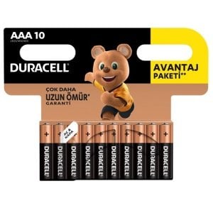 Duracell Aaa İnce Pil - 10'Lu Paket