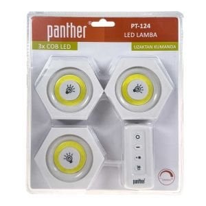Fener Panther Pt-124 Led Lamba Seti Kumandalı Pilli