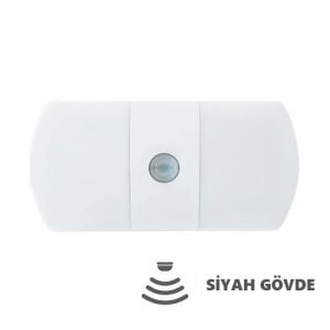 Armatür Idea Slım Sensörlü Aplik Ip65 Led 10W Siyah Gövde 6500K 03625