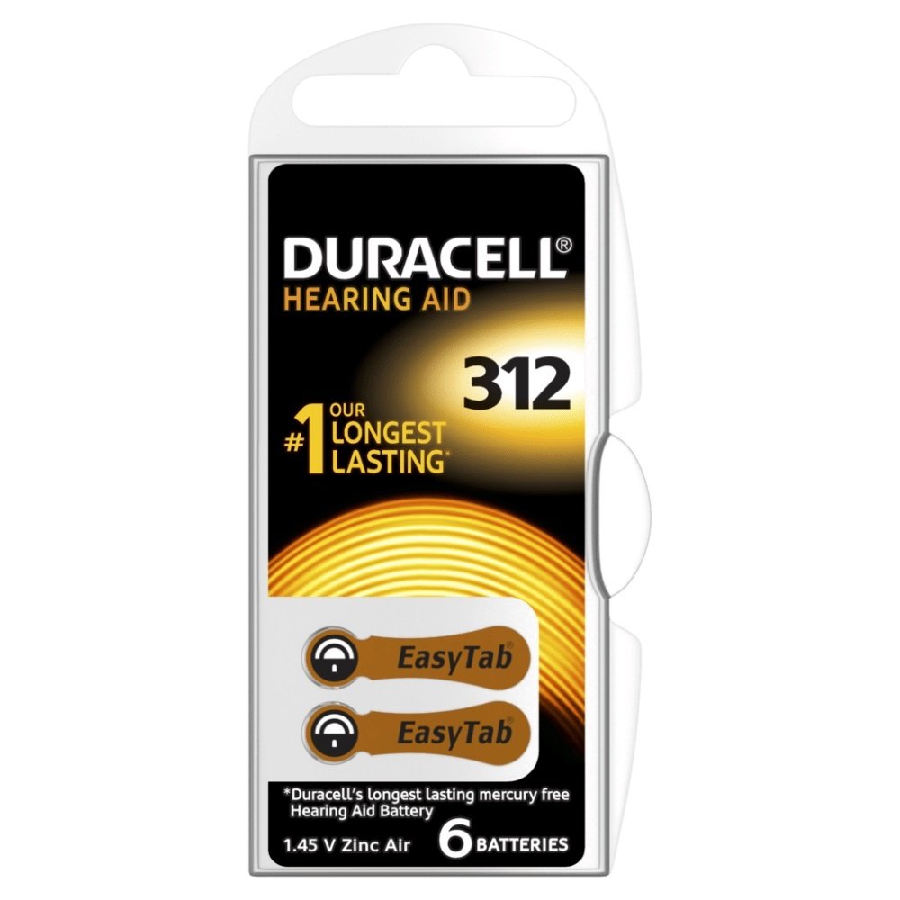 Duracell Activeair Kulaklık Pili No:312 - 6'Lı Paket
