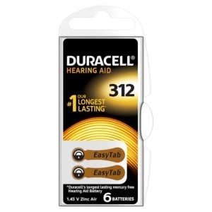 Duracell Activeair Kulaklık Pili No:312 - 6'Lı Paket