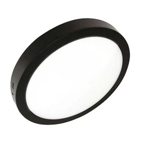 Yuvarlak Led Armatür Siyah 24W 6500K Beyaz Işık