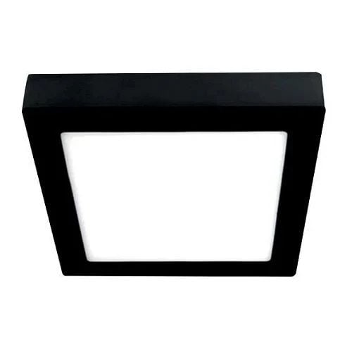 Kare Led Armatür Siyah 24W 6500K Beyaz Işık