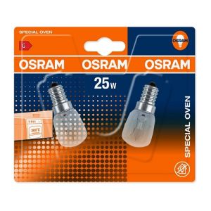 Ampul Parfüm Fırın E14 25W Osram 300 Dereceye Dayanıklı 2'Li (Paket)