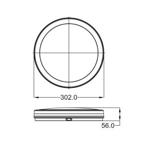 Jupiter Lw300 Led 30W Tavan Armatürü 3000K Ip65