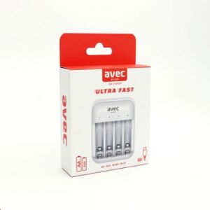 Pil Şarj Makinesi Avec Av-Ch01 Aa/Aaa 4'lü Usb Type-C Nımh/Nıcd Piller İçin