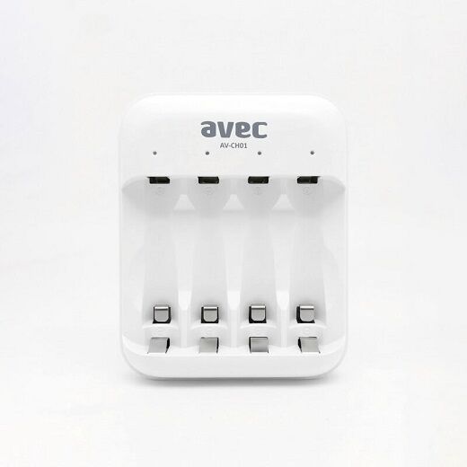 Pil Şarj Makinesi Avec Av-Ch01 Aa/Aaa 4'lü Usb Type-C Nımh/Nıcd Piller İçin