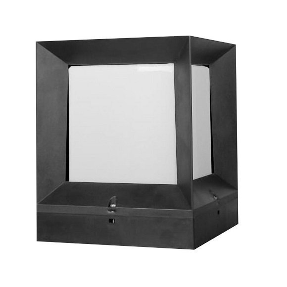 ARMATÜR BAHÇE PLASTİK GÖVDE PRİZMA SET ÜSTÜ E27 SİYAH 400-010-129