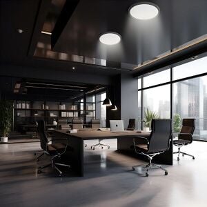 ARMATÜR BRAYTRON LED SIVA ÜSTÜ SİYAH YUVARLAK 40CM 36W CCT ÜÇ RENK BP07-00481
