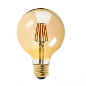 AMPUL LED DEKORATİF RUSTİK GLOP TİPİ G95 E27 6W 2200K