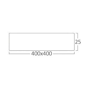 ARMATÜR BRAYTRON LED SIVA ÜSTÜ SİYAH KARE 40CM 36W CCT ÜÇ RENK BP07-10481
