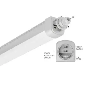 ARMATÜR BRAYTRON LED ETANJ 30-40-50W 5000LM 120CM IP65 3CCT ÜÇ RENK BT06-00482