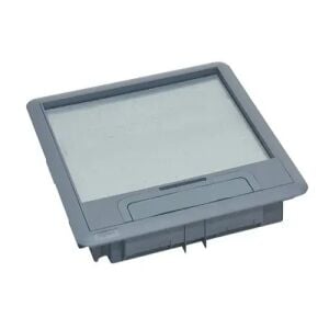 Kanal Döşeme Altı Ne-Ad 3516-F Buat Plastik Priz Kutusu Füme 18 Mod.253x253x75mm