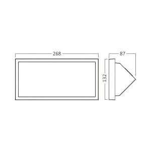 ARMATÜR BRAYTRON NAPOLI GRİ LED 20W IP65 3CCT 6500K-4000K-3000K BG37-00582