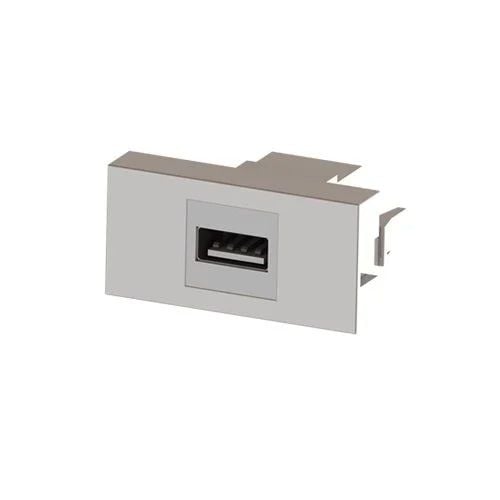 Priz Bürotik Modüler Mekanizma Usb Dişi Giriş Çıkışlı 45X22,5 2059