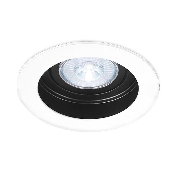 Armatür Braytron Sbh03-05010 Ankastre Yuvarlak Gu10 Duysuz Beyaz/Siyah (90-100)