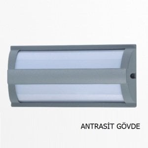 Armatür Goldx Ze951 Aplik Dış Mekan Yatay E27 Antrasit