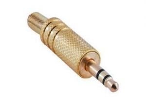 Fiş Jak Küçük Stereo Altın Erkek
