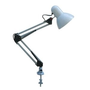Armatür Masa Lambası Mengeneli E27 1X60W Beyaz