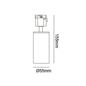 ARMATÜR JUPITER JK650S RAY SOKETLİ GU10 (EKO) SİYAH