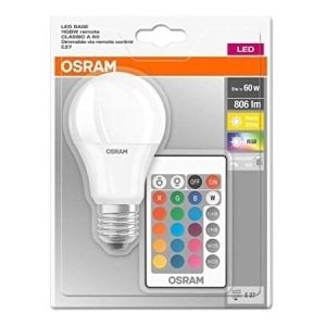 Ampul Led Osram Uzaktan Kumandalı Rgb+Dimli E27 9W