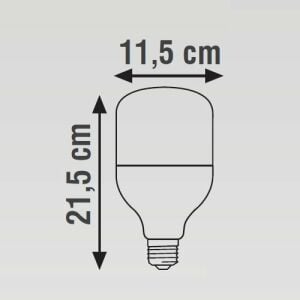 AMPUL LED K2 GLOBAL TORCH SİLİNDİR TİPİ E27 40W 3000K SARI IŞIK GES232