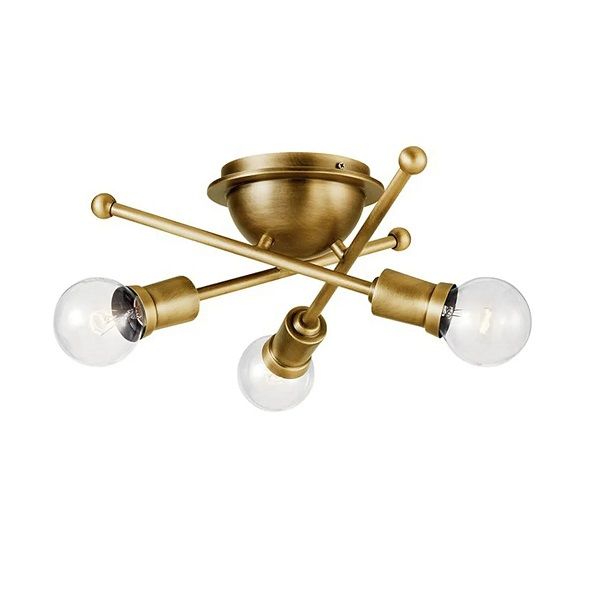 Armatür Metal Tavan Modern Tasarım Casanova 3Xe27 Gold