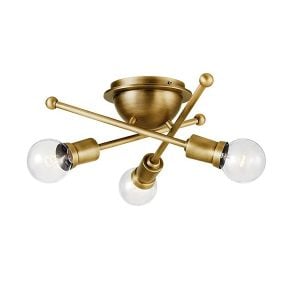 Armatür Metal Tavan Modern Tasarım Casanova 3Xe27 Gold