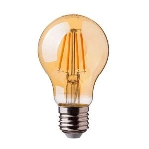 Ampul Led Dekoratif Rustik Normal Ampul Tipi A60 E27 7,5W 2200K