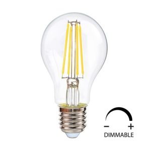 Ampul Led Horoz Normal Ampul Tipi Şeffaf Dimli E27 8W 3000K Sarı 001-015-1008