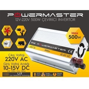 İnvertör Powermaster Pm-11148 Inverter 12V/220V 500W