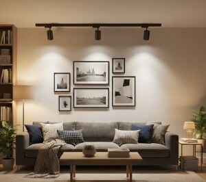 Hazır 3’lü LED Ray Spot Seti - 1 Metre Siyah Ray + Ampuller Dahil - Tak-Çalıştır