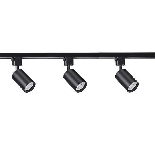 3'Lü Led Ray Spot Aydınlatma Seti 1 Metre Siyah 3X7W (Ray Ve Ampuller Dahil)