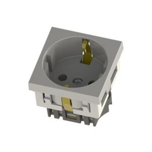 PRİZ BÜROTİK MODÜLER MEKANİZMA TOPRAKLI PRİZ 45X45 DÜZ GİRİŞ 2008