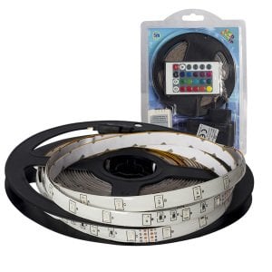 RGB Şerit Led 5 mt lik kumandalı paket - Dış mekan