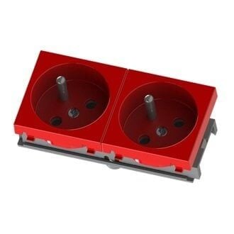 PRİZ BÜROTİK MODÜLER MEKANİZMA UPS PRİZ İKİLİ 45X45 2007-2