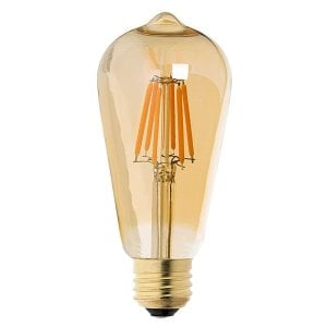 Ampul Led Dekoratif Rustik Mantar Tipi St64 E27 6W 2200K