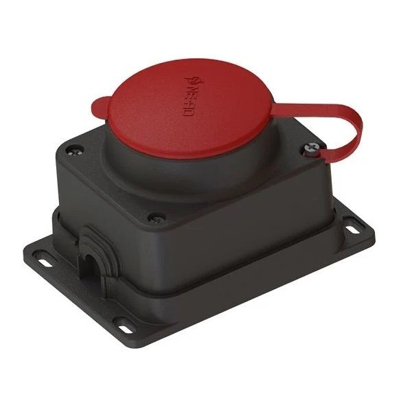 PRİZ NE-AD TRİFAZE DUVAR TİPİ KAPAKLI 3X25 4007