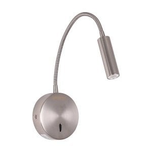 Armatür Jupıter Lw503S Led Yatak Başı Aplik Okuma Saten 3W 210Lm 3000K Sarı Işık