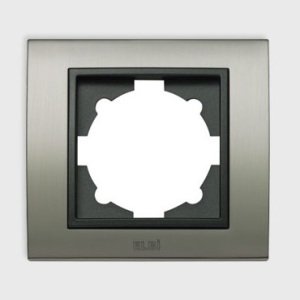 Çerçeve Zena-Platin Inox-Füme Tekli Elbi